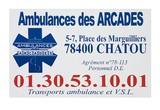 CARTES COULEUR, FORMAT CB AMBULANCIER